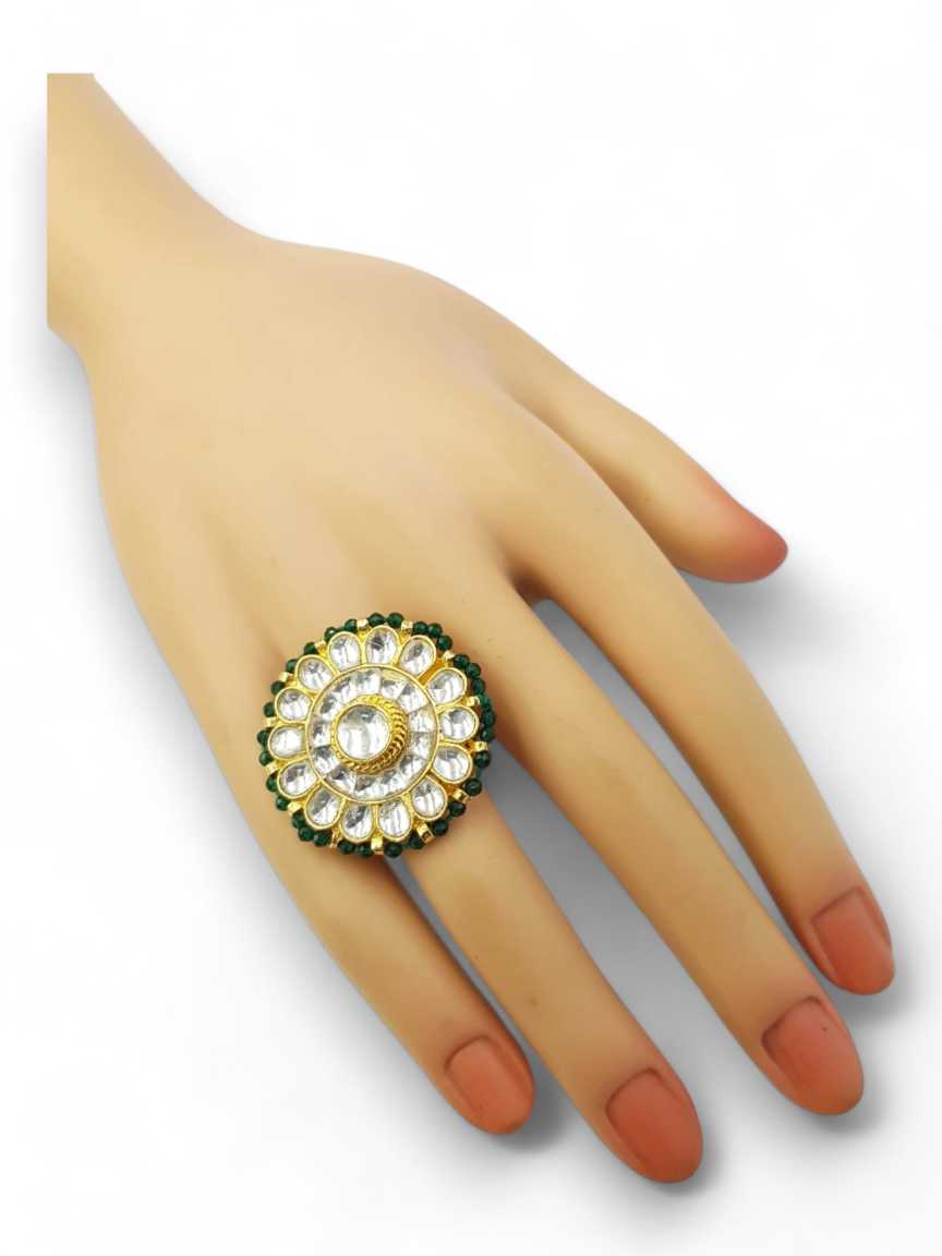 FINGER RING in JADAU KUNDAN Style | Design - 22349