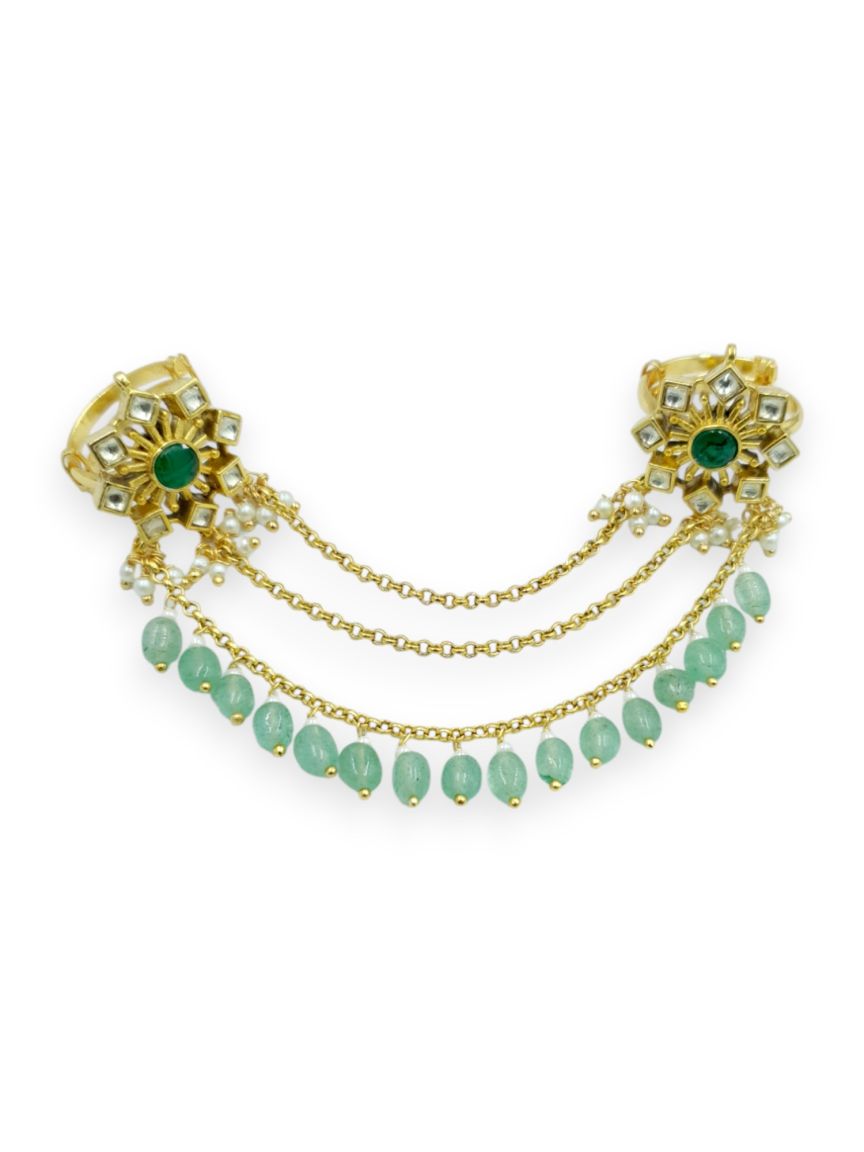 FINGER RING IN JADAU KUNDAN STYLE | DESIGN - 23525