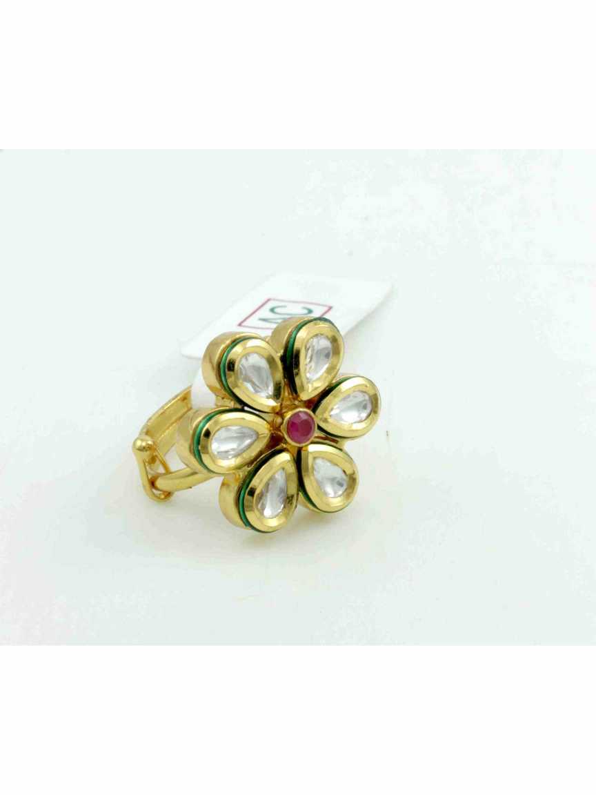 FINGER RING in VILANDI KUNDAN Style | Design - 11922