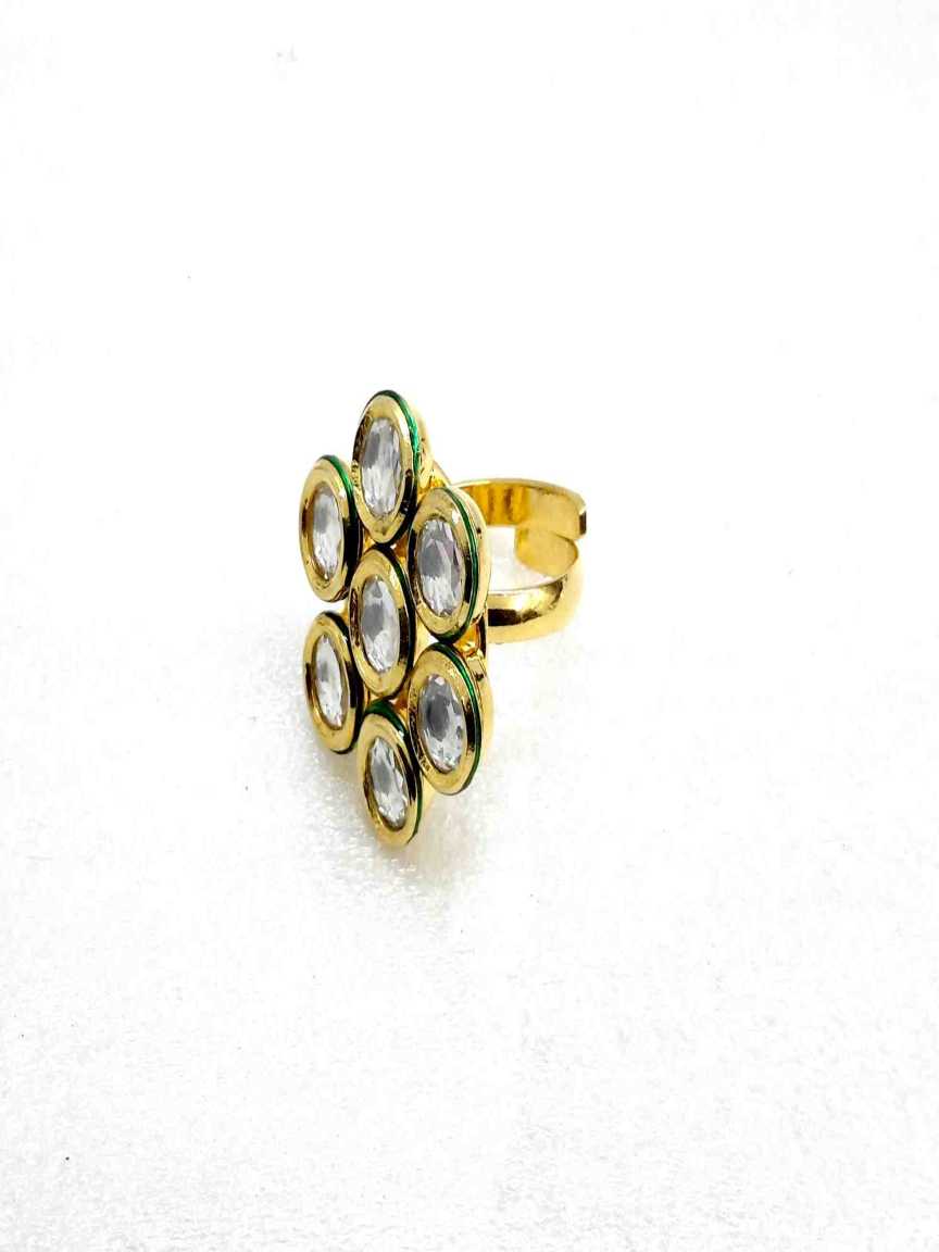 FINGER RING in VILANDI KUNDAN Style | Design - 13962