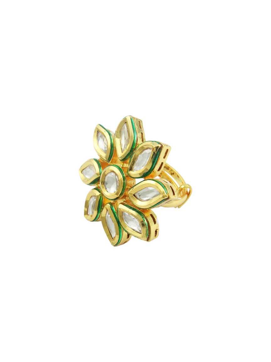 FINGER RING in VILANDI KUNDAN Style | Design - 16180