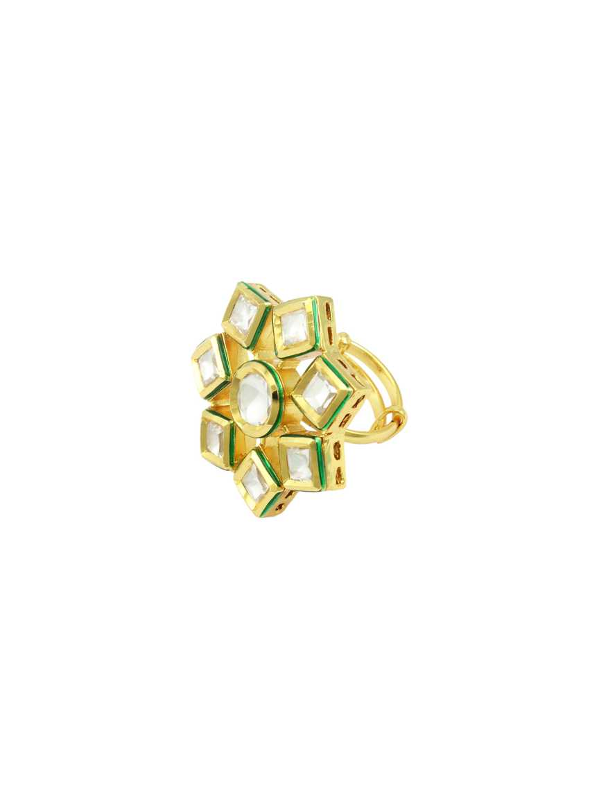 FINGER RING in VILANDI KUNDAN Style | Design - 16388