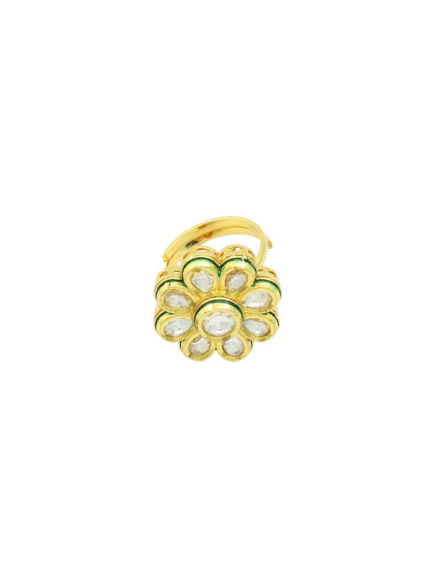 FINGER RING in VILANDI KUNDAN Style | Design - 16562
