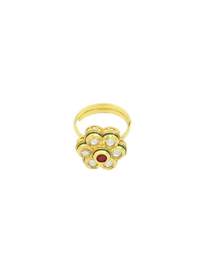 FINGER RING in VILANDI KUNDAN Style | Design - 16563