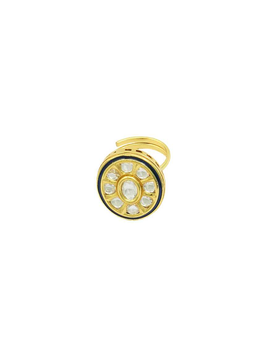 FINGER RING in VILANDI KUNDAN Style | Design - 16569