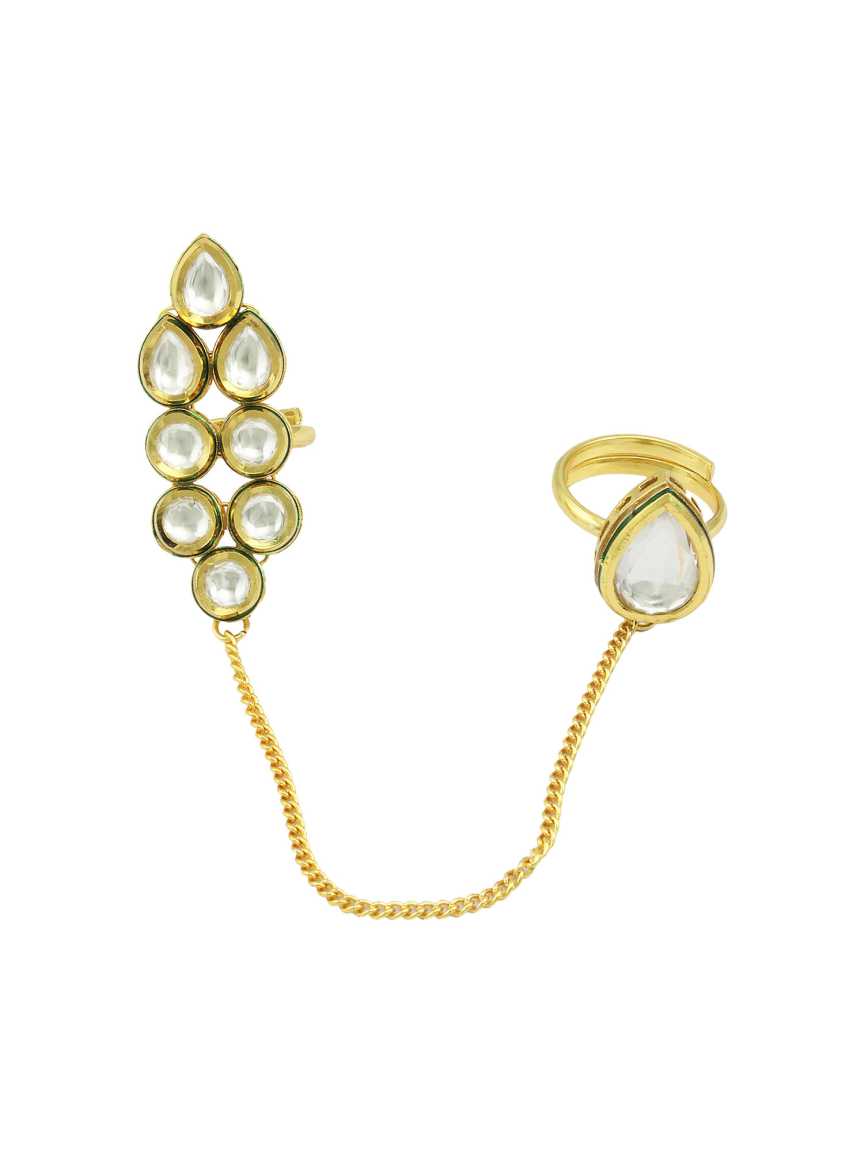 FINGER RING in VILANDI KUNDAN Style | Design - 16591