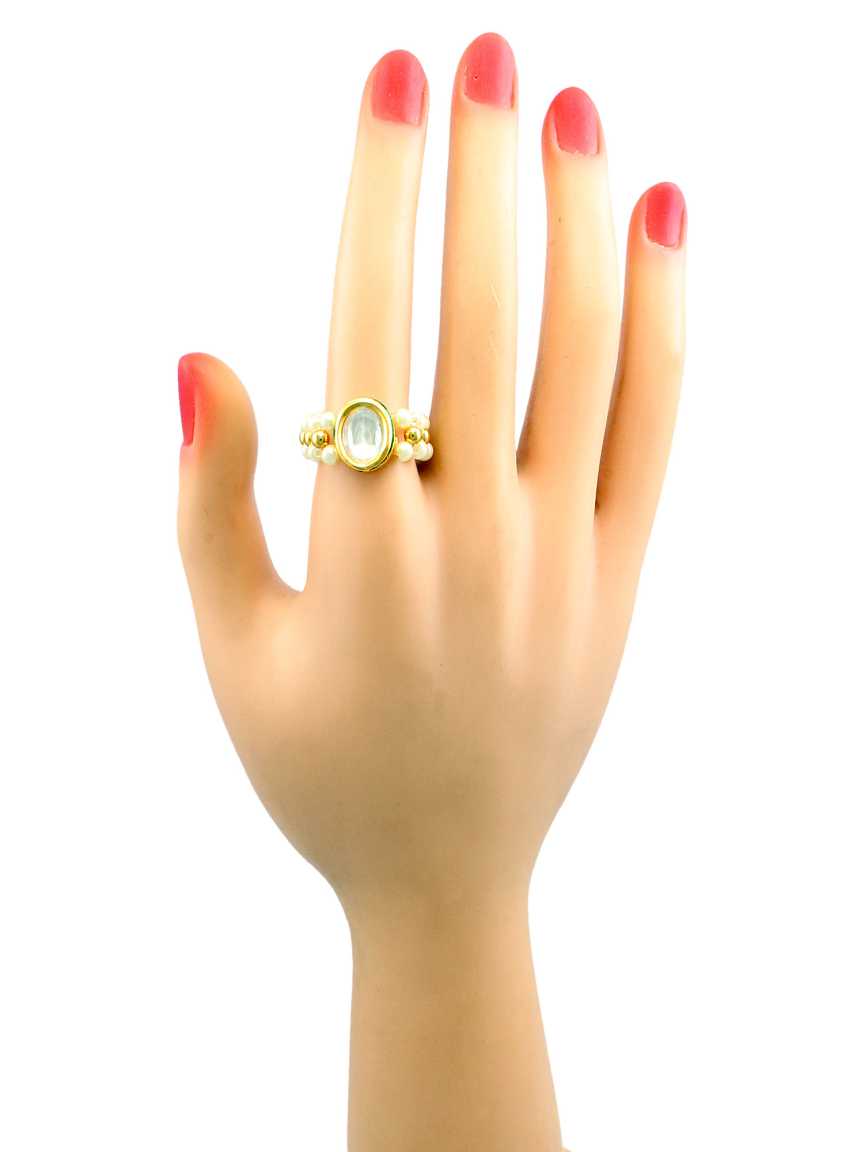 FINGER RING in VILANDI KUNDAN Style | Design - 17145