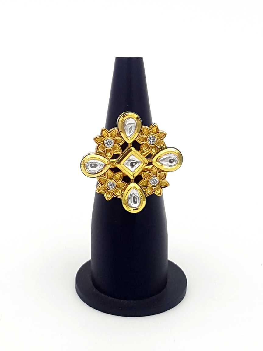 FINGER RING in VILANDI KUNDAN Style | Design - 17674