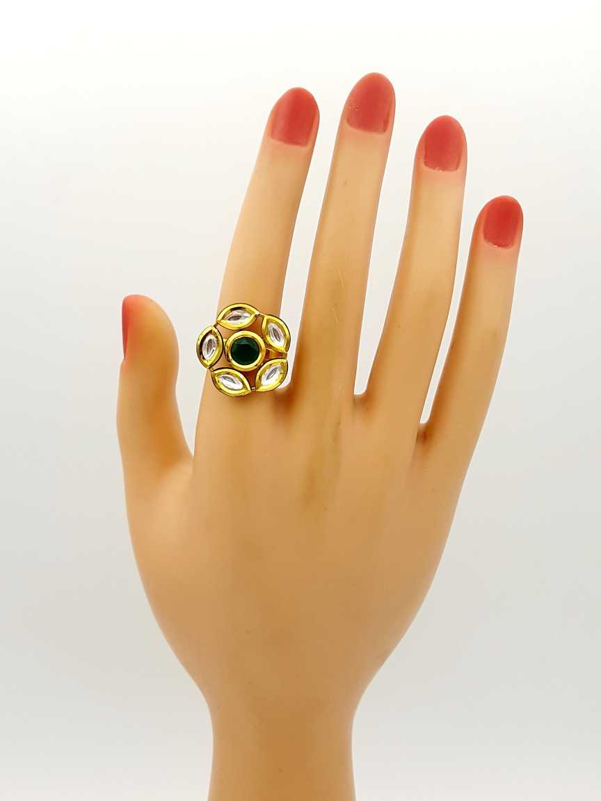 FINGER RING in VILANDI KUNDAN Style | Design - 17882