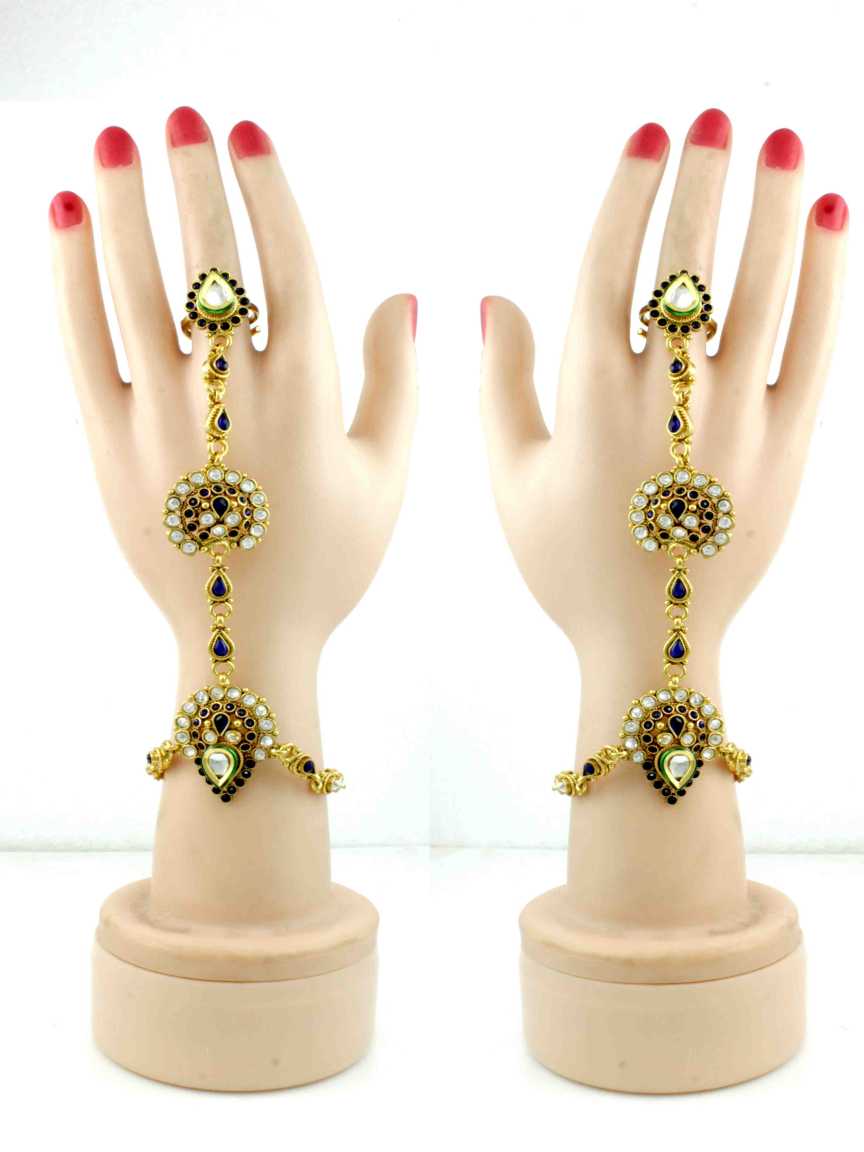 HAATH PANJA PHOOL in CHECKERED POLKI Style | Design - 12190