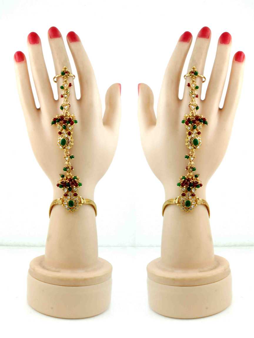 HAATH PANJA PHOOL in CHECKERED POLKI Style | Design - 12198