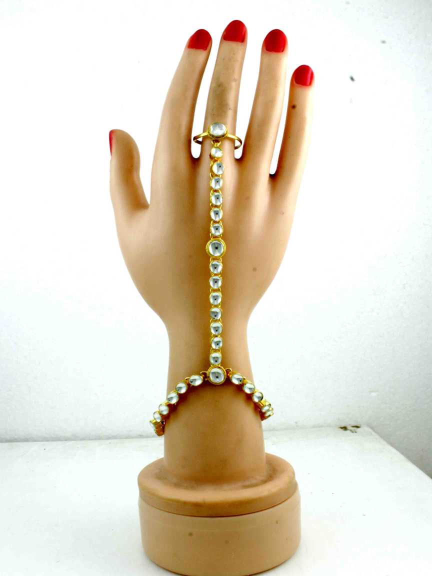 HAATH PANJA PHOOL in JADAU KUNDAN Style | Design - 12071
