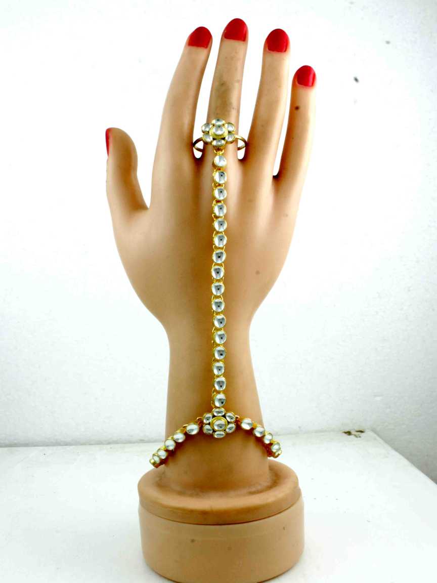 HAATH PANJA PHOOL in JADAU KUNDAN Style | Design - 12072