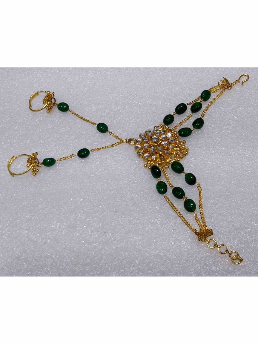 HAATH PANJA PHOOL in JADAU KUNDAN Style | Design - 15785