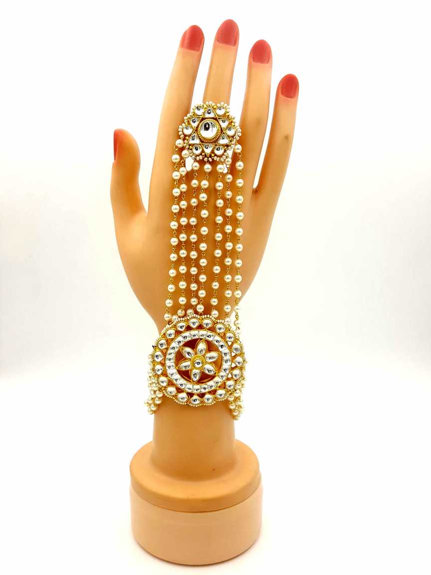 HAATH PANJA PHOOL in JADAU KUNDAN Style | Design - 18159