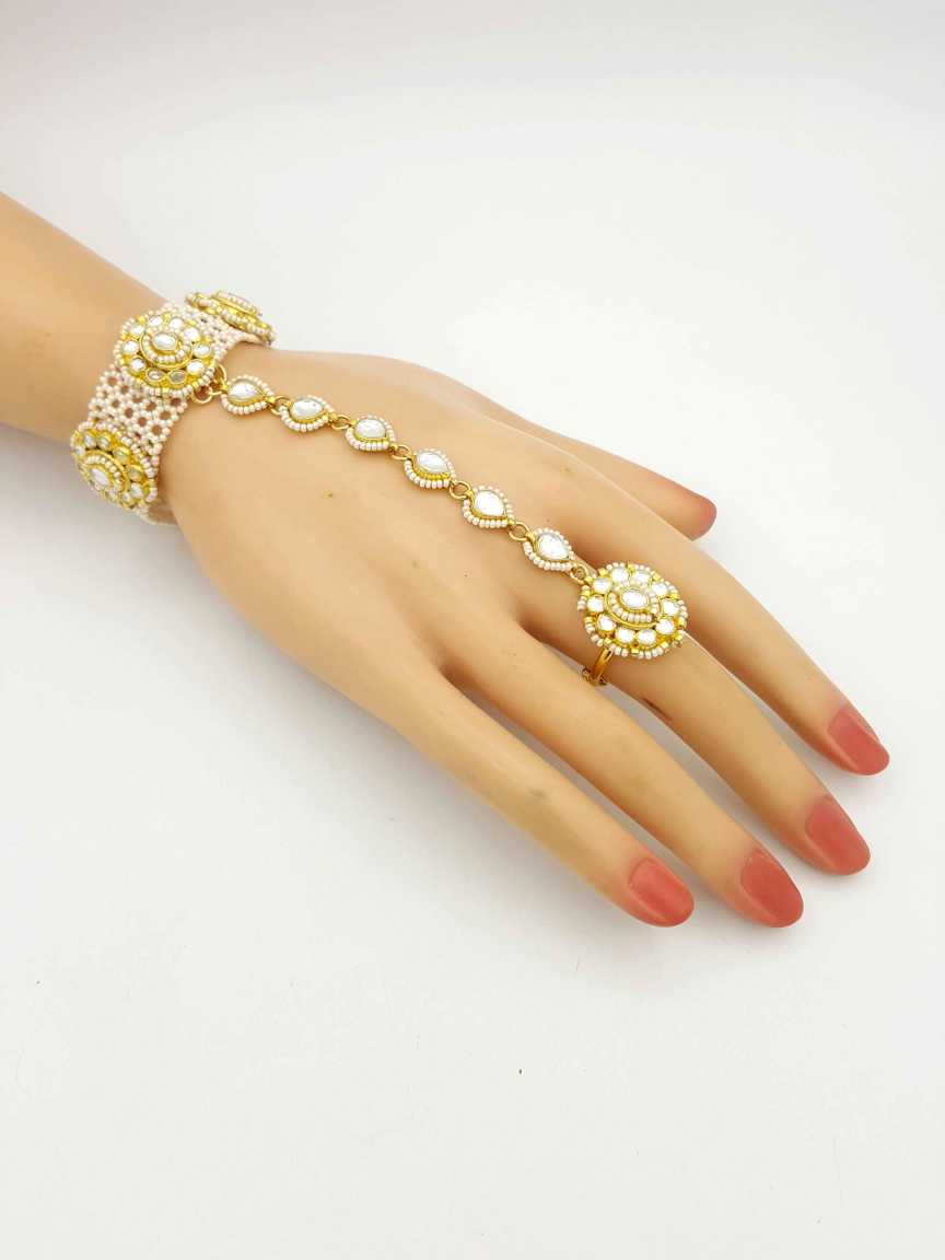 HAATH PANJA PHOOL in JADAU KUNDAN Style | Design - 19059