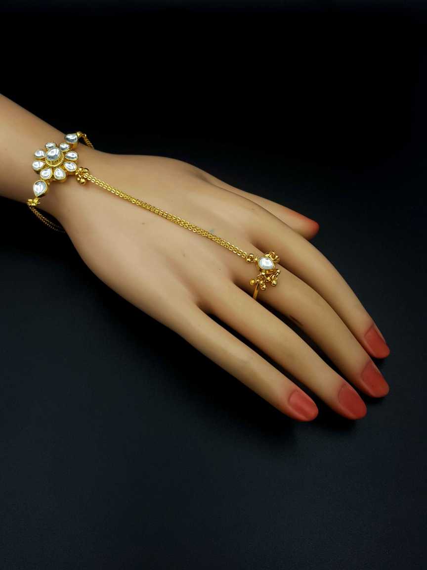 HAATH PANJA PHOOL in JADAU KUNDAN Style | Design - 19556