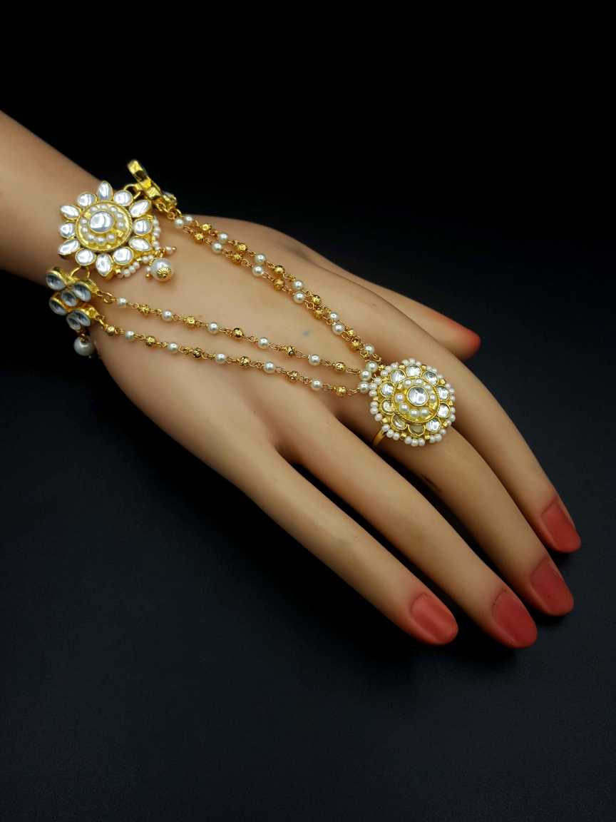 HAATH PANJA PHOOL in JADAU KUNDAN Style | Design - 19557