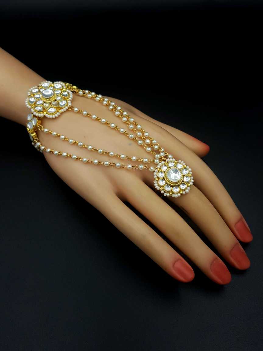 HAATH PANJA PHOOL in JADAU KUNDAN Style | Design - 19558
