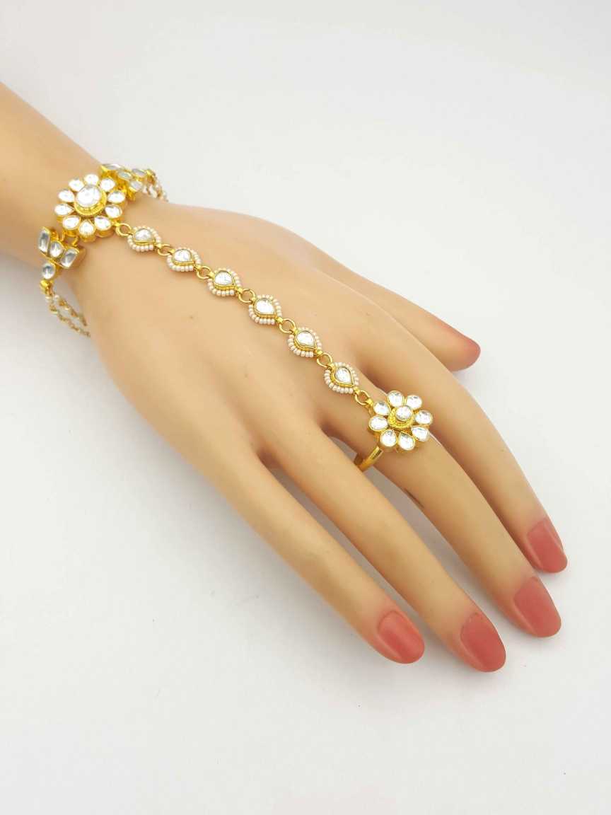 HAATH PANJA PHOOL in JADAU KUNDAN Style | Design - 19618