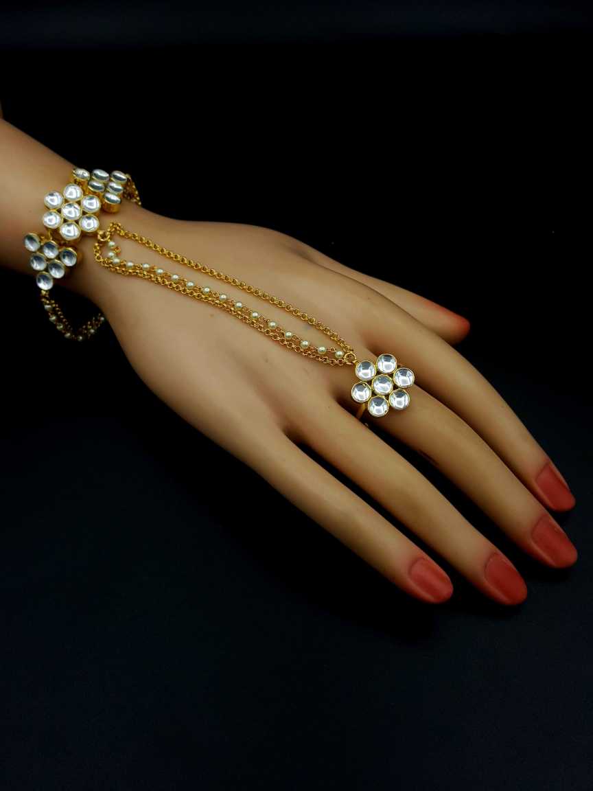 HAATH PANJA PHOOL in JADAU KUNDAN Style | Design - 19807