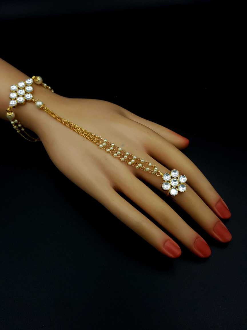 HAATH PANJA PHOOL in JADAU KUNDAN Style | Design - 19809