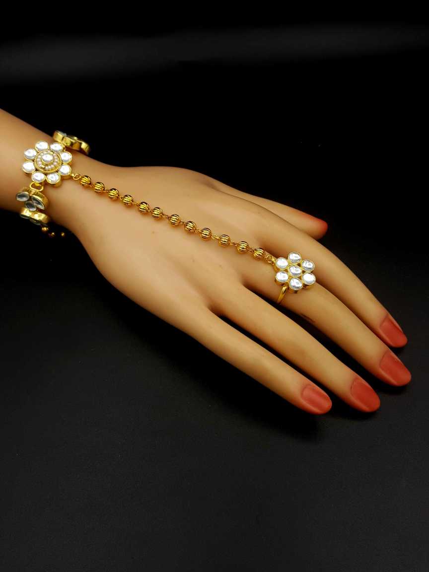 HAATH PANJA PHOOL in JADAU KUNDAN Style | Design - 19826