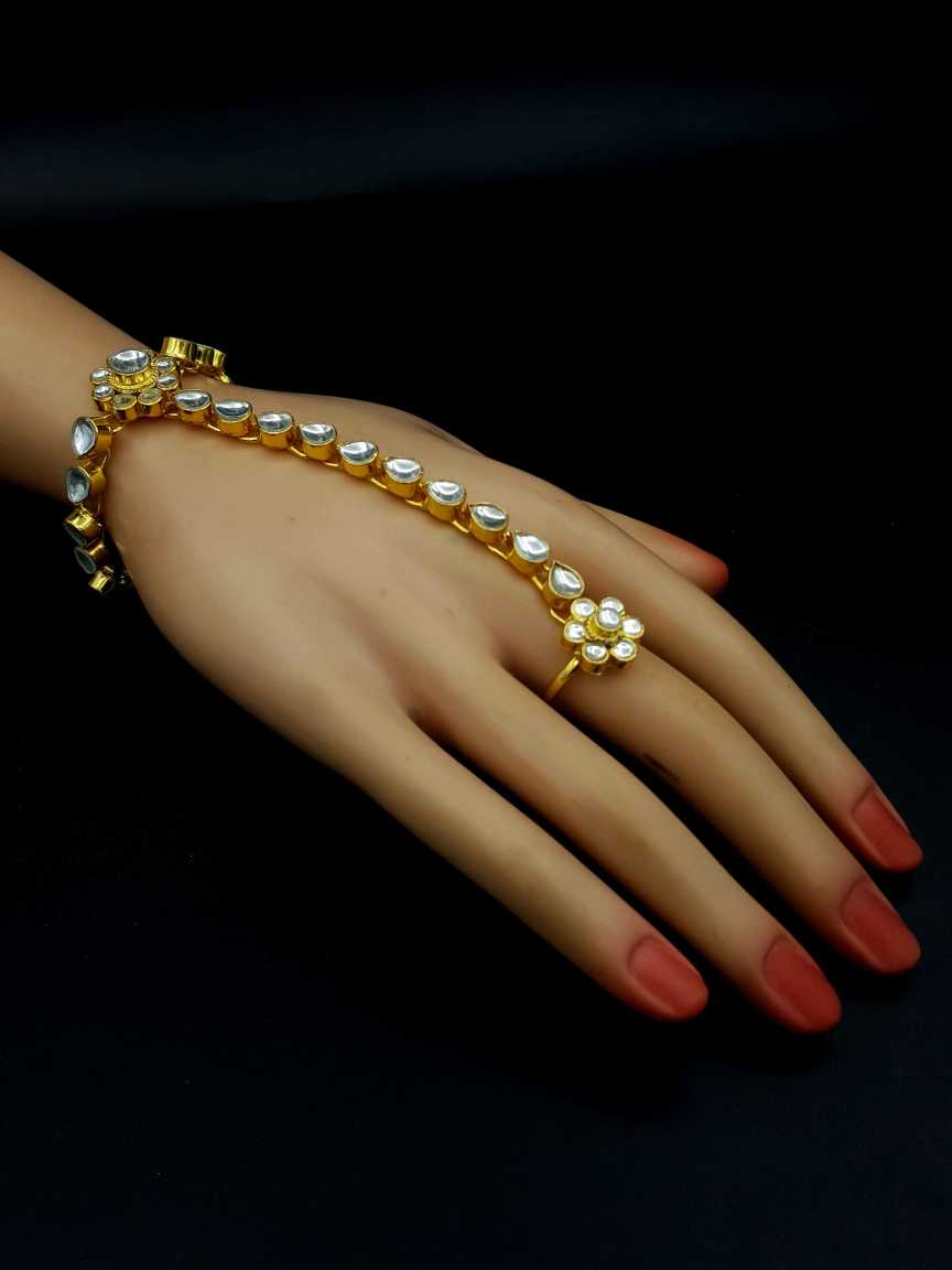 HAATH PANJA PHOOL in JADAU KUNDAN Style | Design - 19996