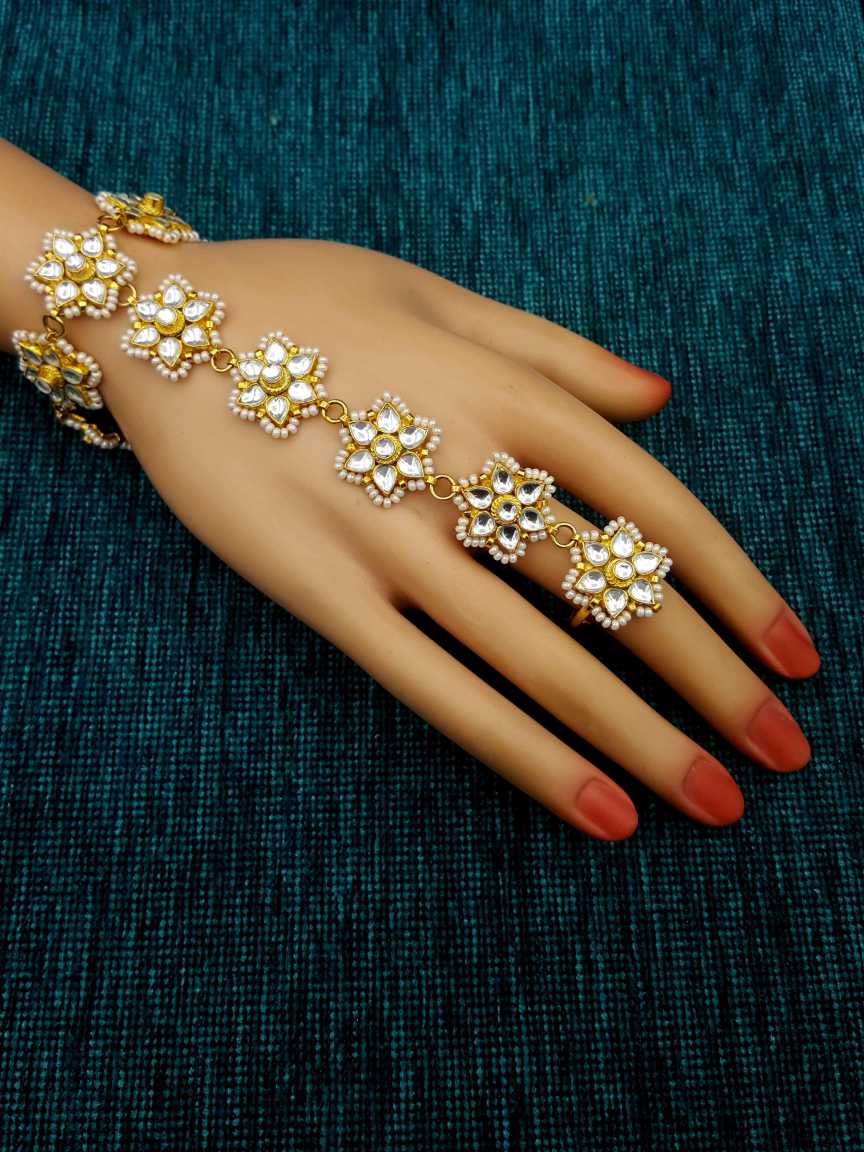 HAATH PANJA PHOOL in JADAU KUNDAN Style | Design - 20023