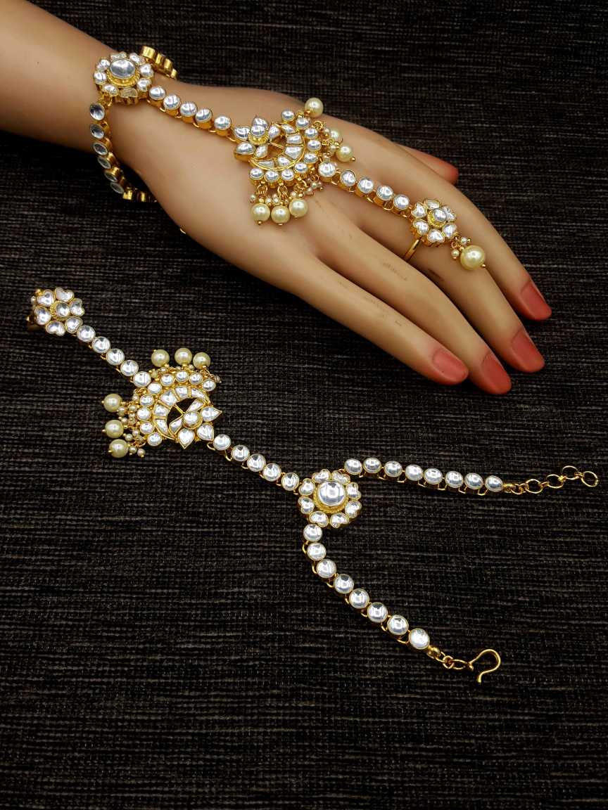 HAATH PANJA PHOOL in JADAU KUNDAN Style | Design - 20501