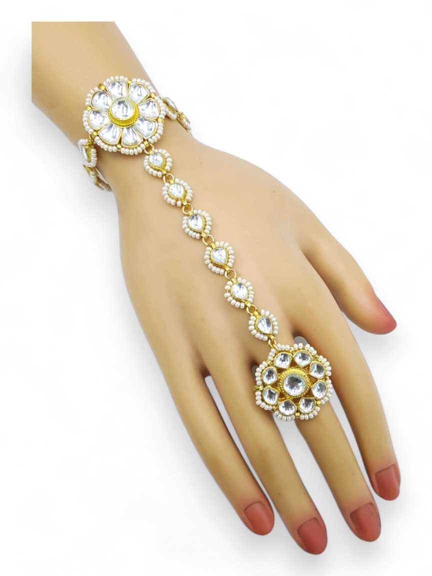 HAATH PANJA PHOOL in JADAU KUNDAN Style | Design - 21503