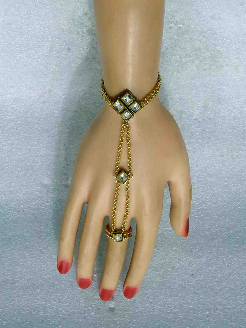HAATH PANJA PHOOL in VILANDI KUNDAN Style | Design - 16150