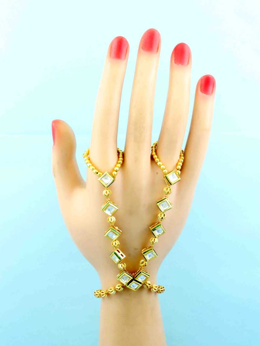 HAATH PANJA PHOOL in VILANDI KUNDAN Style | Design - 16219