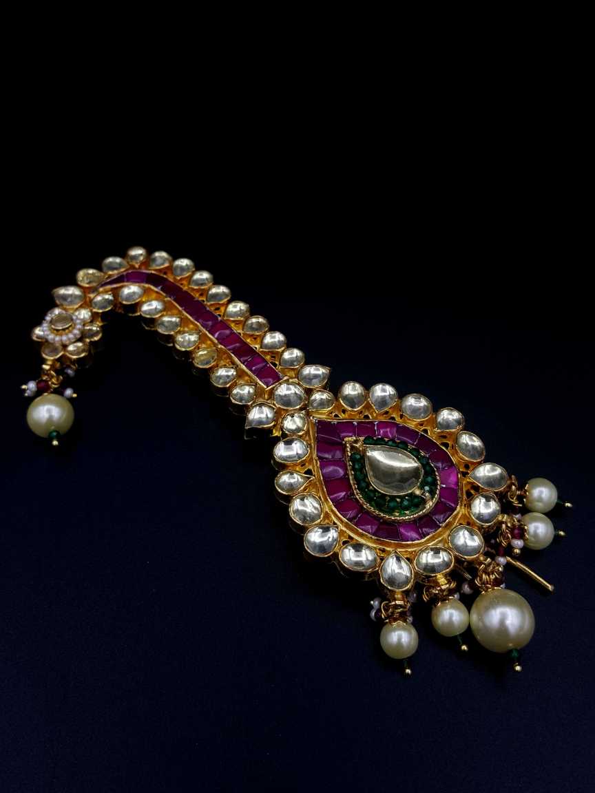 KALGI FOR MEN SAFA TURBAN in JADAU KUNDAN Style | Design - 18522