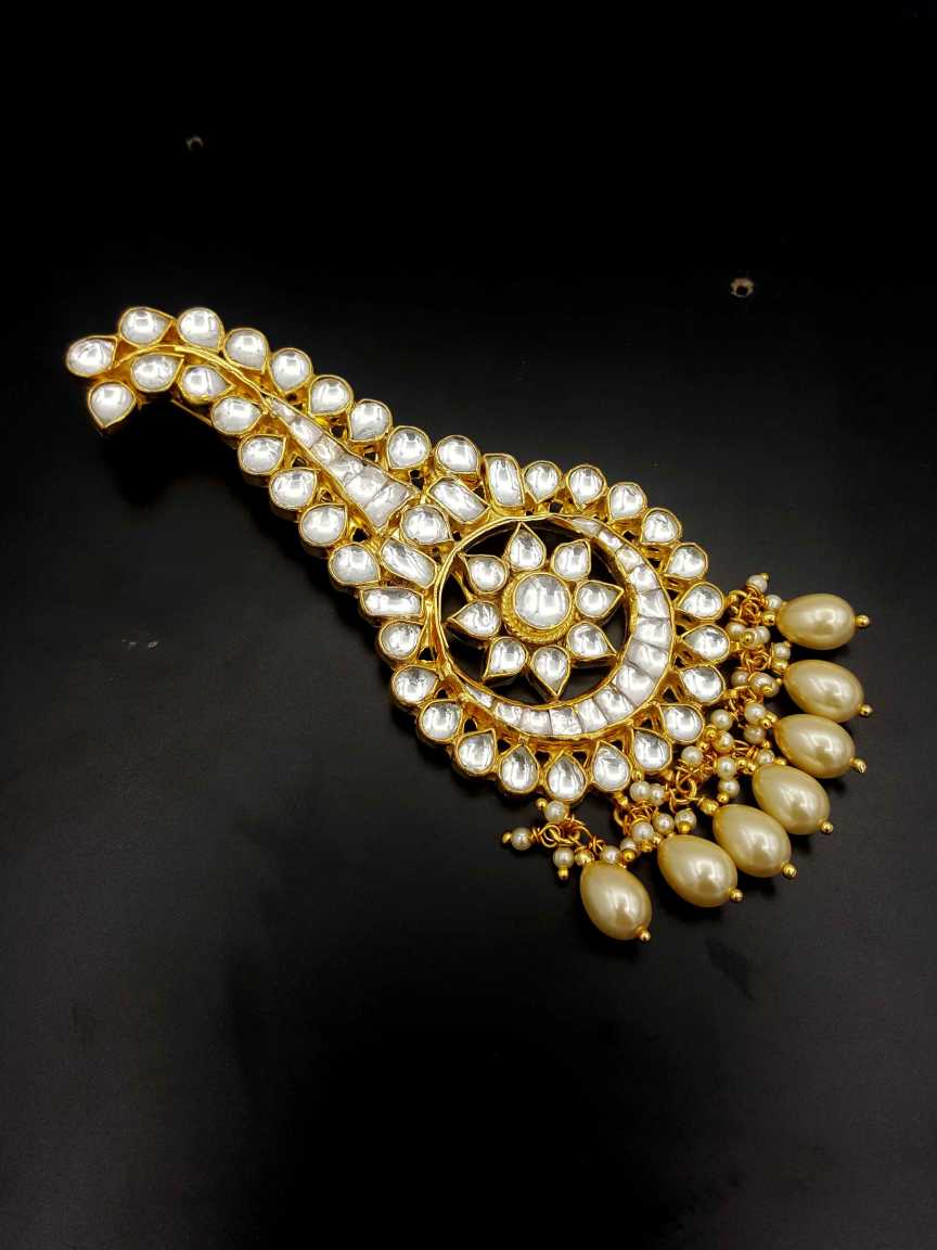 KALGI FOR MEN SAFA TURBAN in JADAU KUNDAN Style | Design - 19070