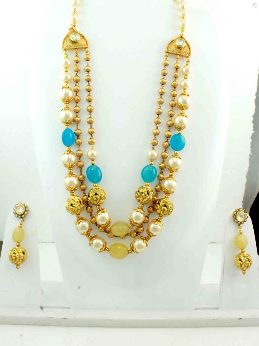 checkered_polki-mala_earrings-MECK10738YLBLHG