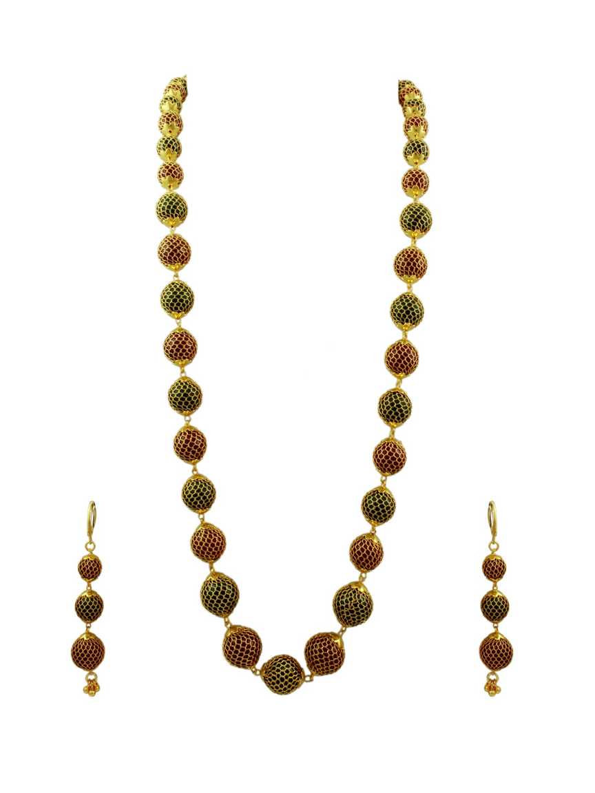 MALA SET in CHECKERED POLKI Style | Design - 10740