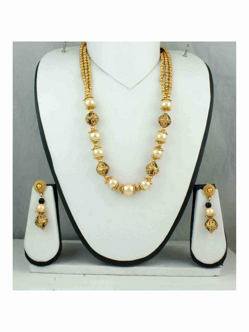 MALA SET in CHECKERED POLKI Style | Design - 10765