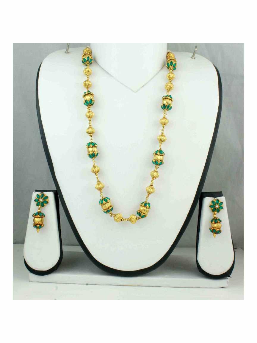 MALA SET in CHECKERED POLKI Style | Design - 10796