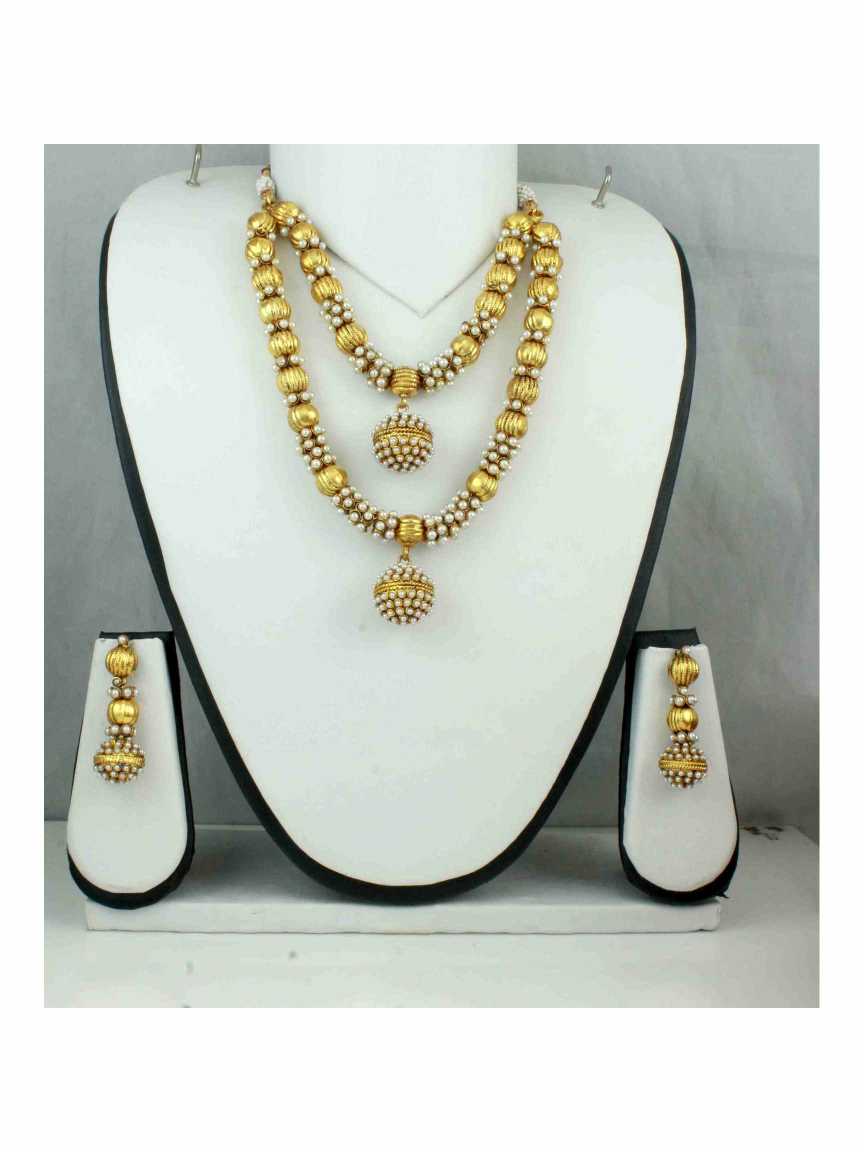 MALA SET in CHECKERED POLKI Style | Design - 10806