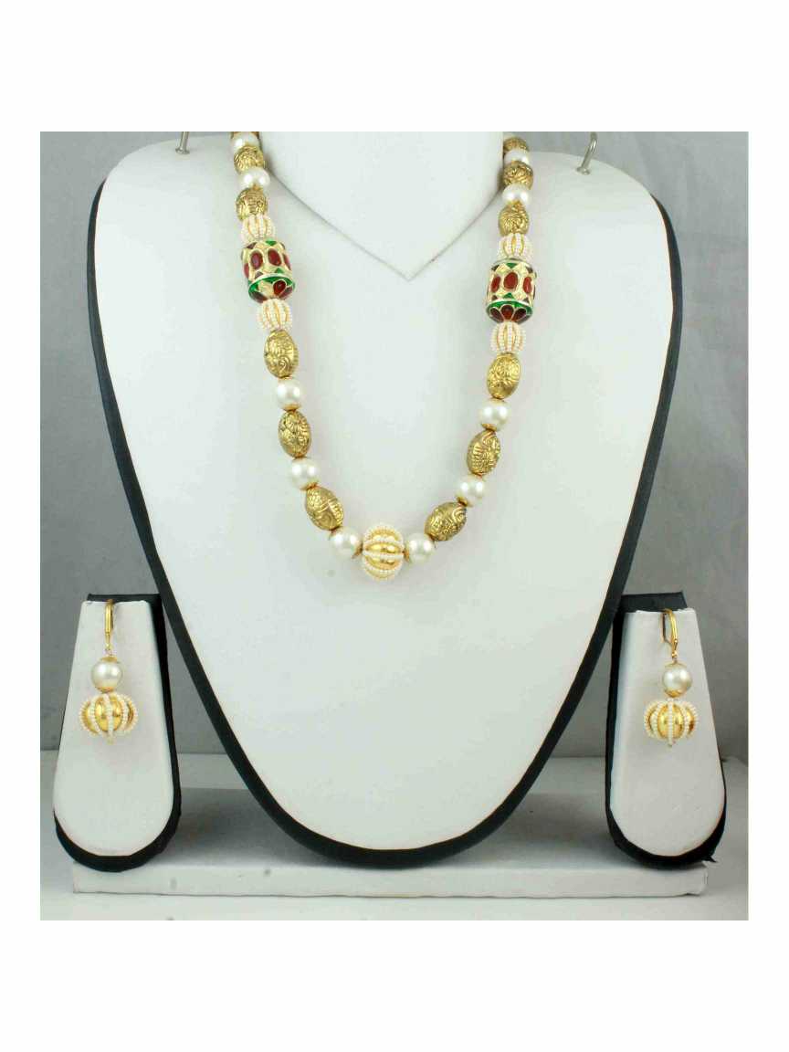 MALA SET in CHECKERED POLKI Style | Design - 10808