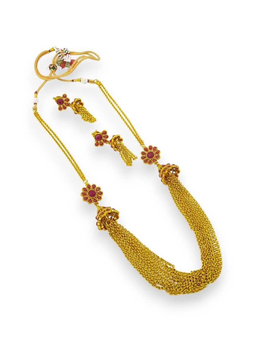 MALA SET IN CHECKERED POLKI STYLE | DESIGN - 10845