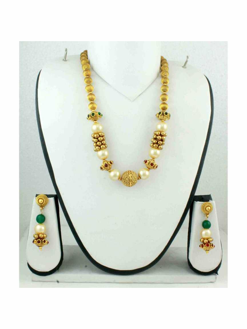 MALA SET in CHECKERED POLKI Style | Design - 11196