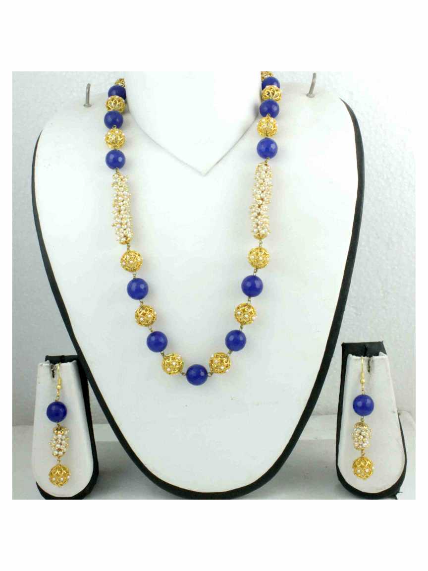 MALA SET in CHECKERED POLKI Style | Design - 12744