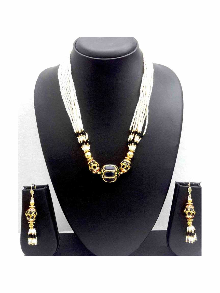 MALA SET in CHECKERED POLKI Style | Design - 13625