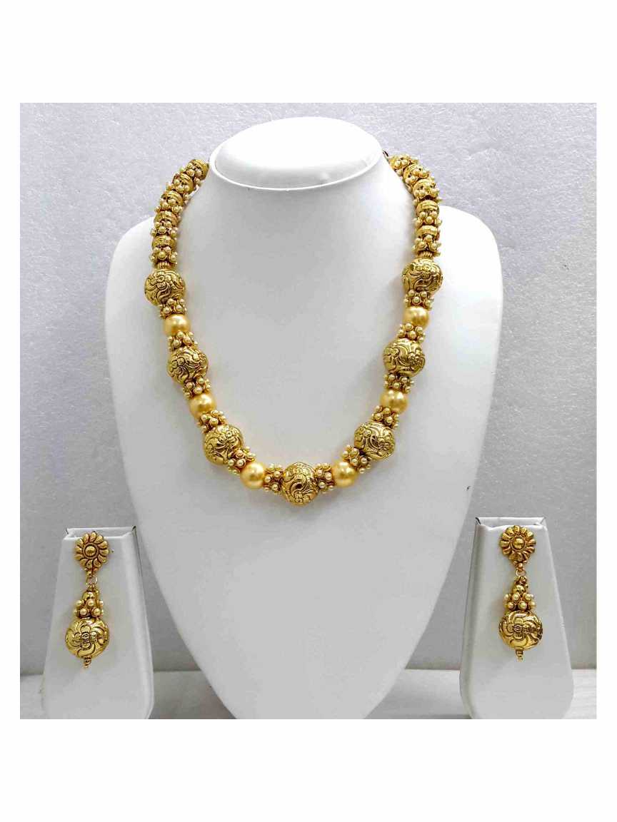 MALA SET in CHECKERED POLKI Style | Design - 13843