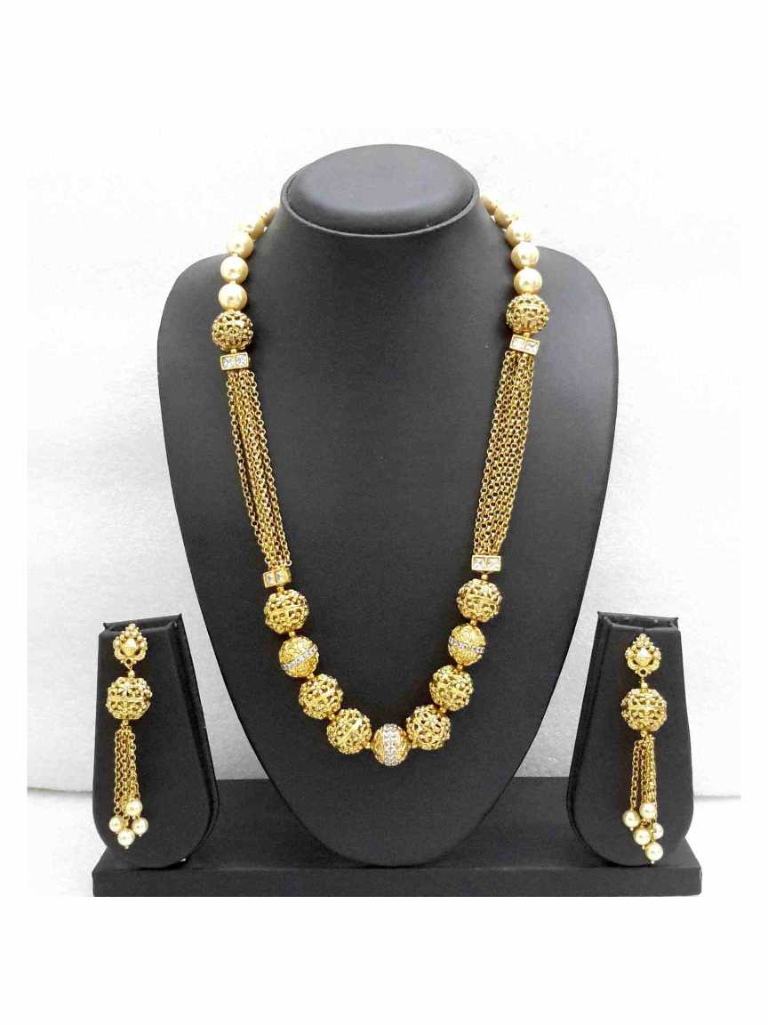 MALA SET in CHECKERED POLKI Style | Design - 14669