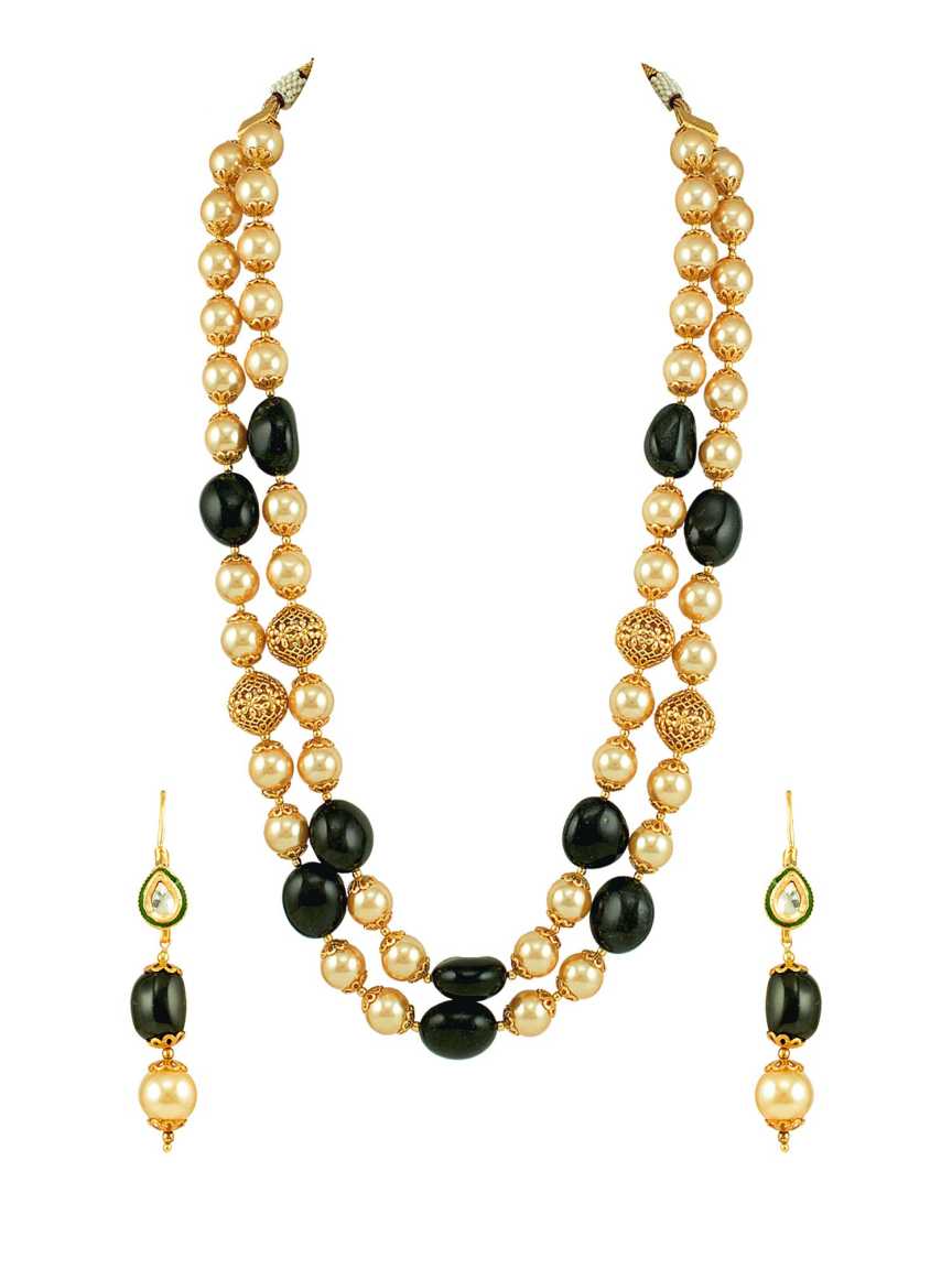 MALA SET in CHECKERED POLKI Style | Design - 15054