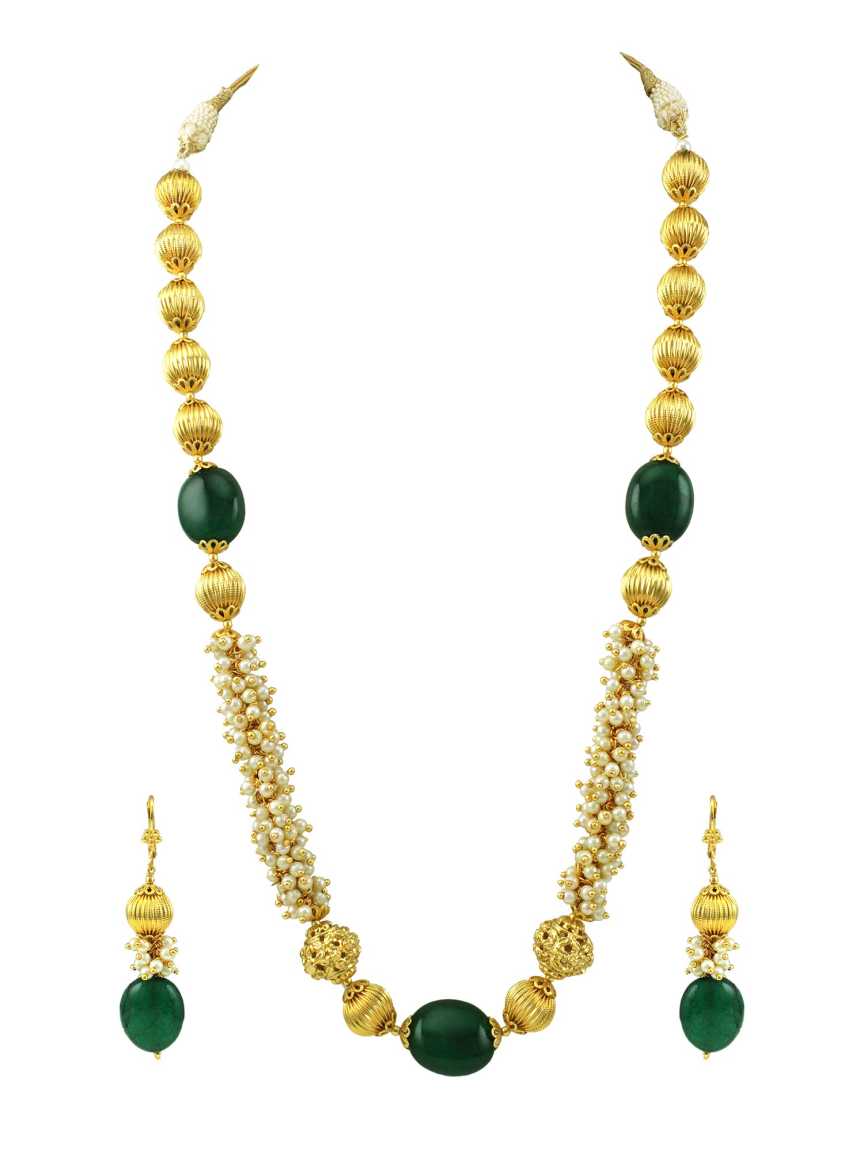 MALA SET in CHECKERED POLKI Style | Design - 15165