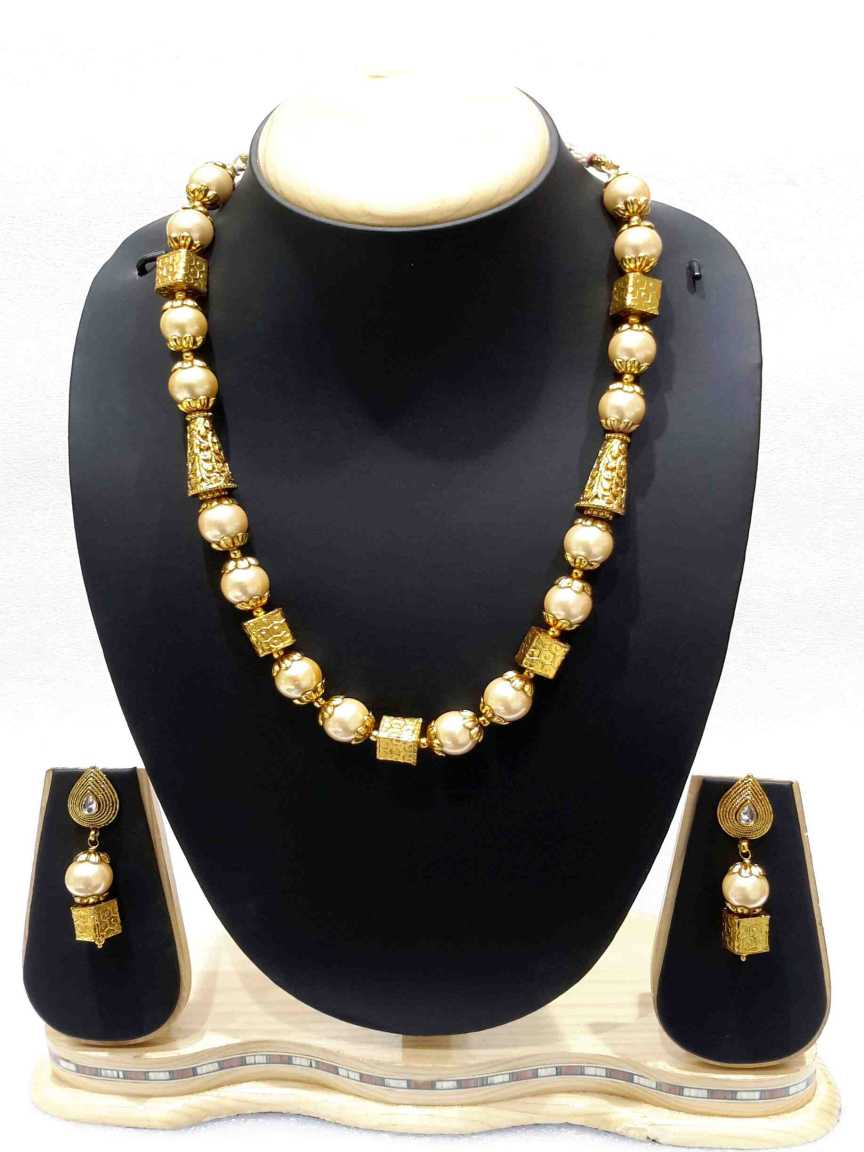 MALA SET in CHECKERED POLKI Style | Design - 15760